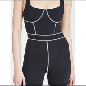 Black corset bodysuit - mid size / plus size